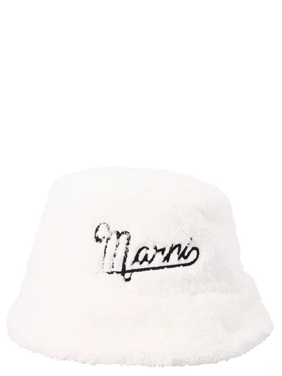 Shop Marni Cap In 00w01