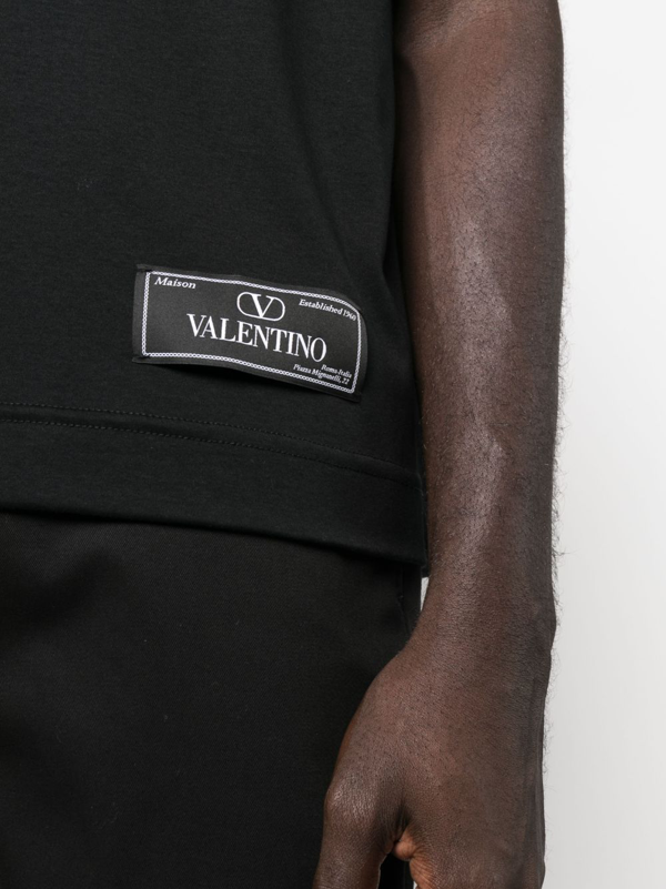 T-Shirt With Maison Valentino Tailoring Label