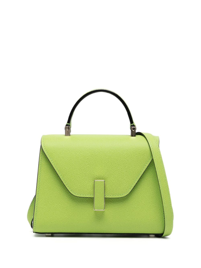 Shop Valextra Micro Iside Tote Bag In Green