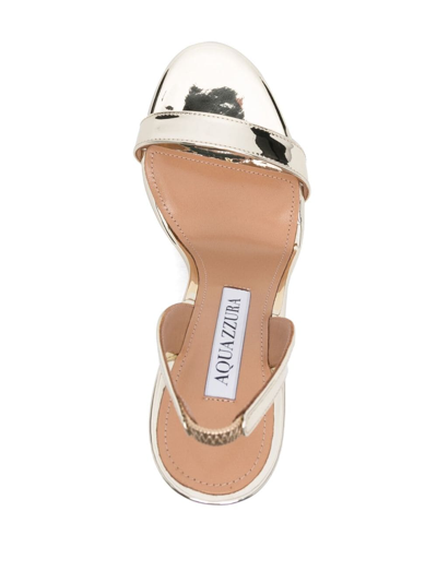 Aquazzura Snuhigs0ssy 0 Neutro A Altre Fibre In Gold