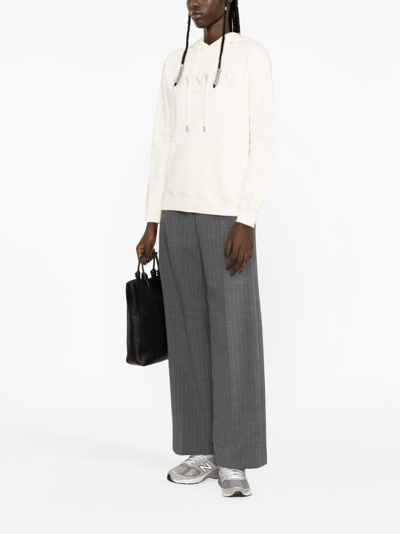 Lanvin Woman Sweatshirt Ivory Size M Cotton In Neutrals