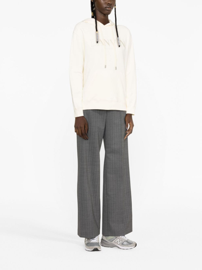 Lanvin Woman Sweatshirt Ivory Size M Cotton In Neutrals