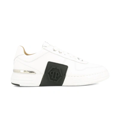 Shop Philipp Plein Lo-top Sneakers Phantom Platinum In 01