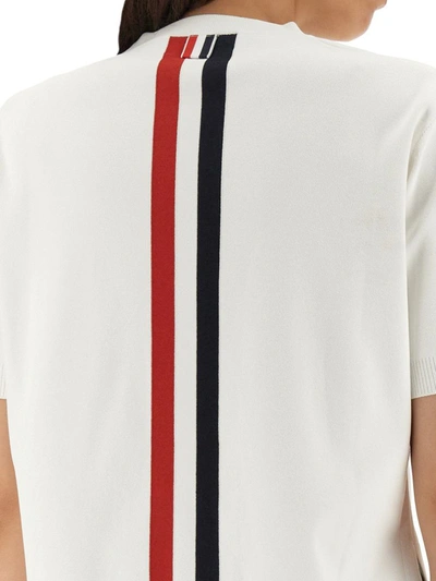 Shop Thom Browne Boxy Fit T-shirt In White