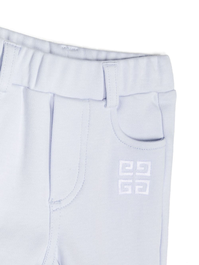 Givenchy Logo-print Cotton Set In Blue