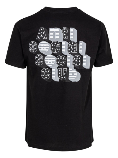 Shop Anti Social Social Club Sign Me Up Graphic-print T-shirt In Black