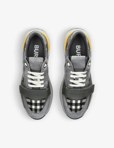 Shop Burberry Shoes In Storm Grey Ip Check