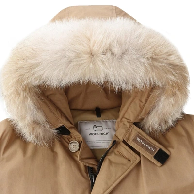 Shop Woolrich Fur Parka Coat In Gkk