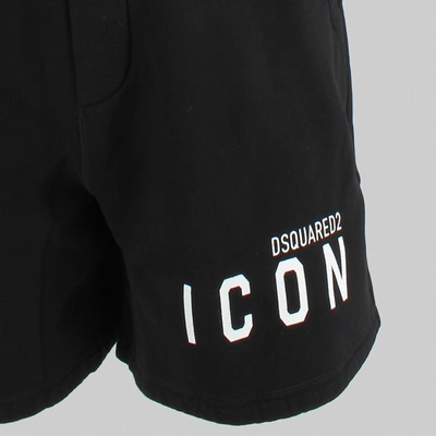 Shop Dsquared2 Logo Print Track Shorts In 968