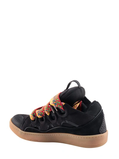 Shop Lanvin Black Leather Sneakers