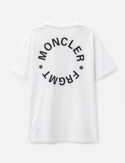 Shop Moncler Genius 7 Moncler Frgmt Hiroshi Fujiwara Logo Motif T-shirt In White