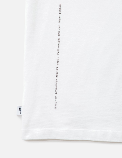 Shop Moncler Genius 7 Moncler Frgmt Hiroshi Fujiwara Logo Motif T-shirt In White