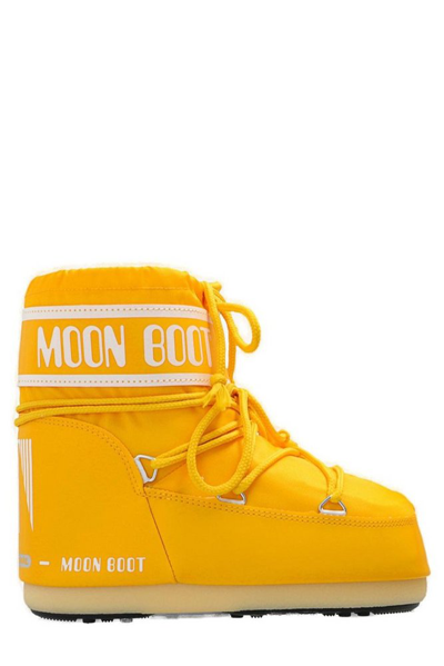 Shop Moon Boot Kids Icon Low Lace In Yellow