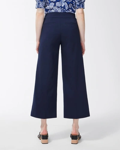 Chico's Brigitte Wide Leg Ankle Pants In White