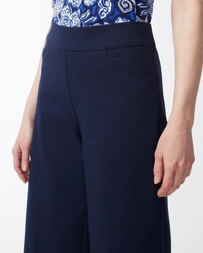 Chico's Brigitte Wide Leg Ankle Pants In White