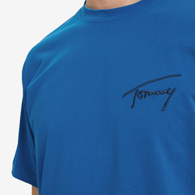 Tommy Jeans男女同款纯棉经典时尚签字体刺绣透气短袖T恤13398