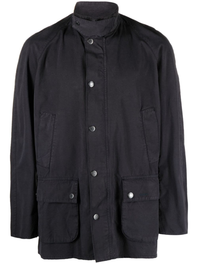 Shop Barbour Ashby Shirt Jacket In Blau