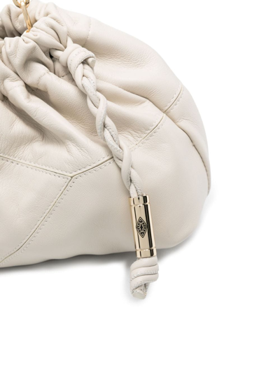 Shop Ba&sh June Leather Shoulder Bag In Nude