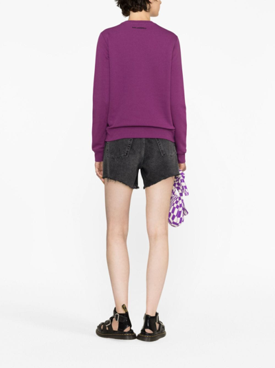Karl Lagerfeld Ikonik 2.0 Sweatshirt In Purple