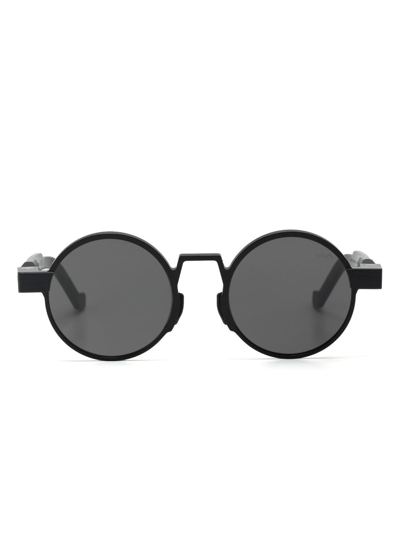 Vava Eyewear Round-frame Sunglasses In Schwarz