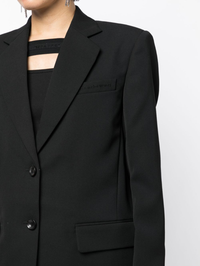 Alexander Wang Oversize Single-breasted Blazer In Black