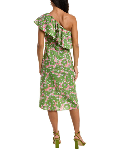 Shop Flora Bea Nyc Adalyn Midi Dress In Green