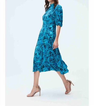 Shop Diane Von Furstenberg Dvf Nella Dress In Eye Of The Rose Sig Turquoise In Multi