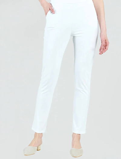Shop Clara Sunwoo Soft Heavy Knit Straight Leg Pant In White