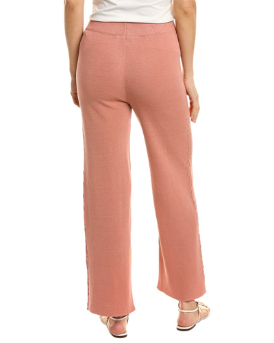 Shop Knitss Elisa Linen-blend Pant In Pink