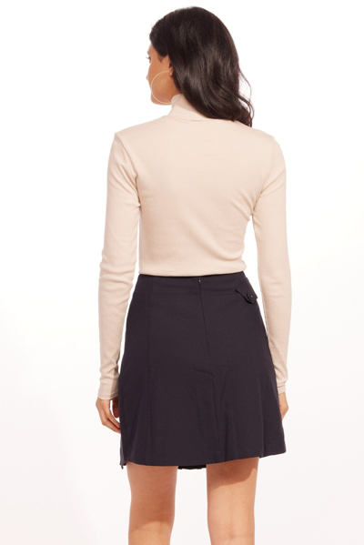 Eva Franco Tailored Mini Skirt In Blue