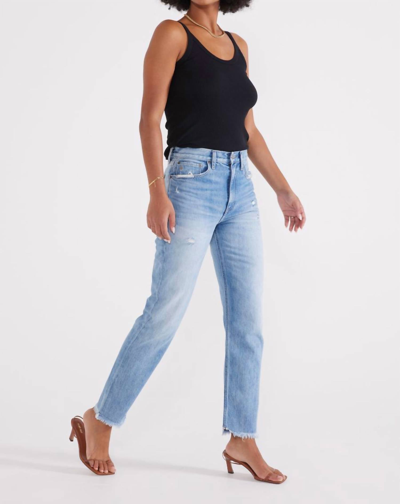 Shop Etica Finn Slim Straight Leg Jeans In Still Water In Multi