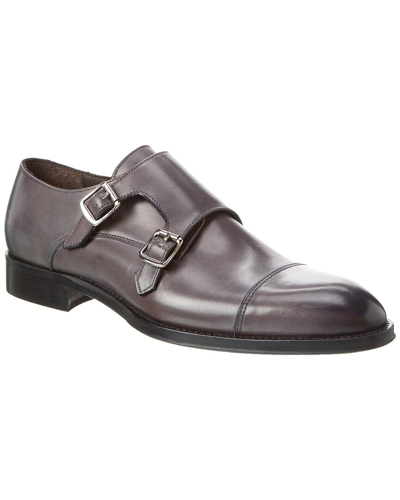 Shop M By Bruno Magli Carl Leather Loafer In Grey