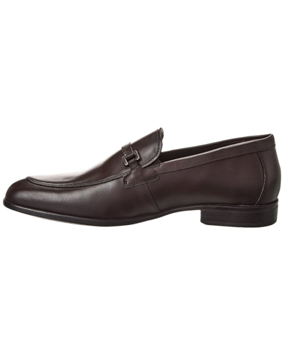 Shop Geox Amphibiox Iacopo Leather Loafer In Brown