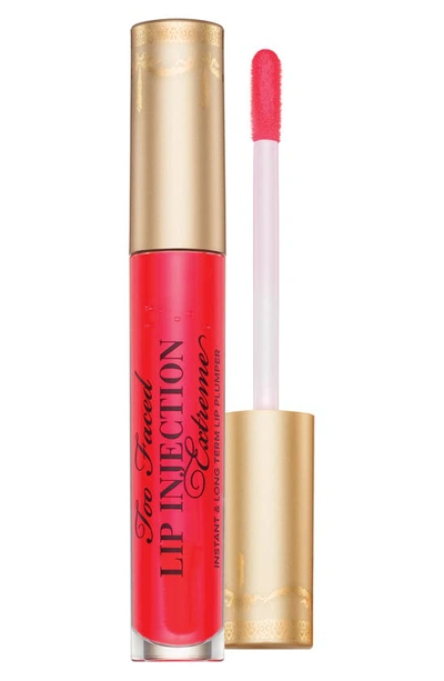 Shop Too Faced Lip Injection Extreme Lip Plumper Gloss, 0.14 oz In Strawberry Kiss