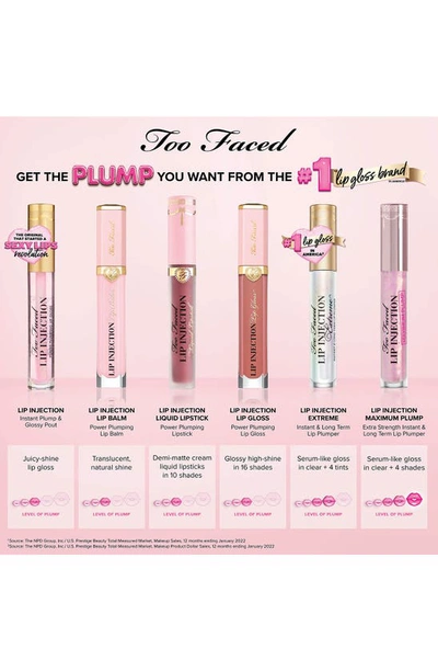 Shop Too Faced Lip Injection Extreme Lip Plumper Gloss, 0.14 oz In Pink Punch