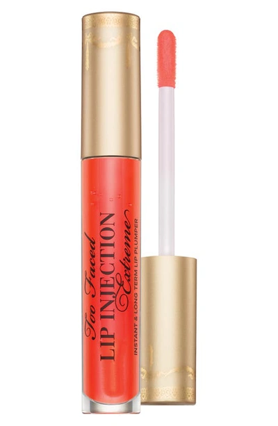 Too Faced Lip Injection Extreme Lip Plumper Gloss Tangerine Dream 0.14 oz/ 4 G In Tangerine Dream