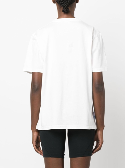 Shop Autry Iconic Logo Crew-neck T-shirt In White