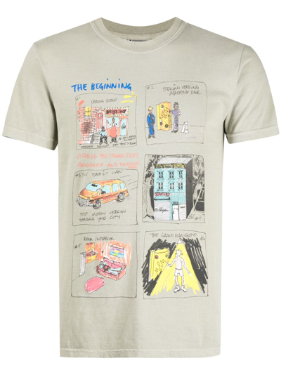 Shop Kidsuper Graphic-print Cotton T-shirt In Green