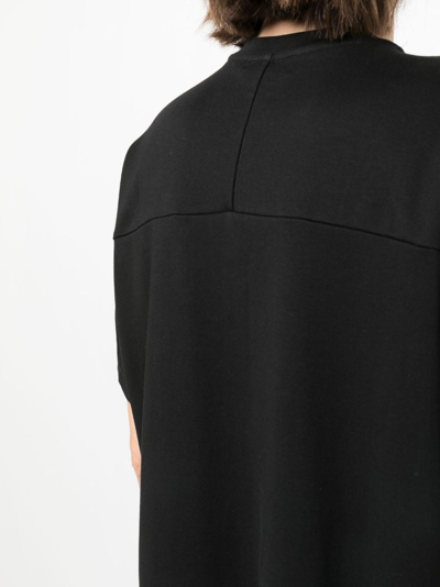 Shop Theory Crew-neck Cotton T-shirt In Black