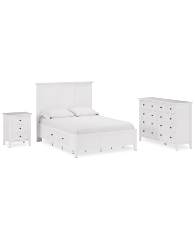 Furniture Hedworth Queen Storage 3-pc. Set (bed, Dresser & Nightstand) In Brown