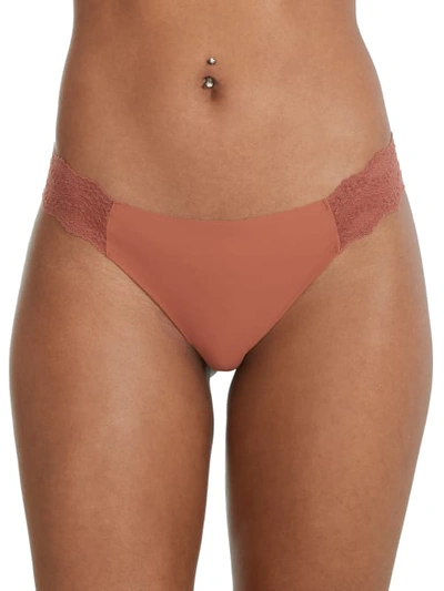 Shop B.tempt'd By Wacoal B.bare Thong In Copper Brown