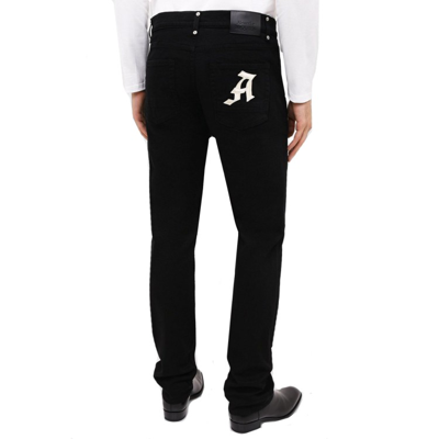 Shop Alexander Mcqueen Cotton Denim Jeans In Black