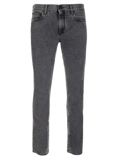 Shop Off-white Grey Denim Jeans