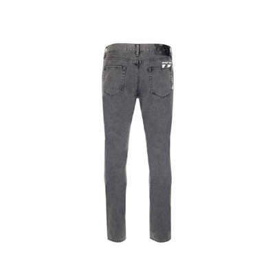 Shop Off-white Grey Denim Jeans