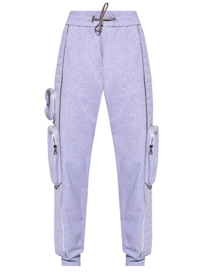 Shop Balmain Grey Cotton Sweatpants