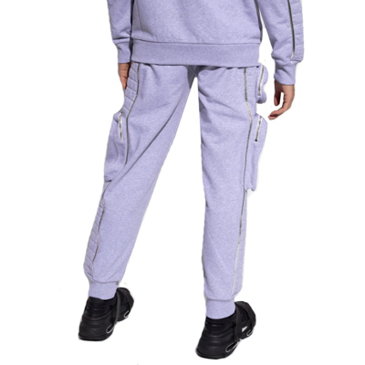Shop Balmain Grey Cotton Sweatpants