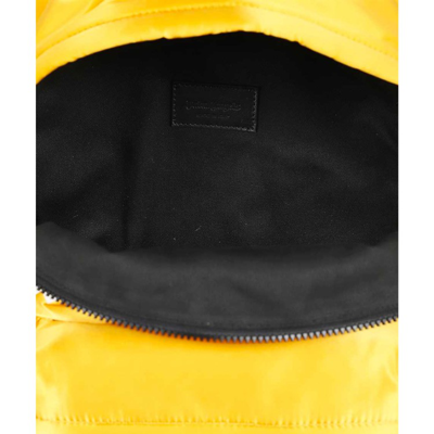 Shop Palm Angels Yellow Logo Backpack