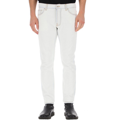 Shop Marcelo Burlon County Of Milan Cotton Denim Jeans In White