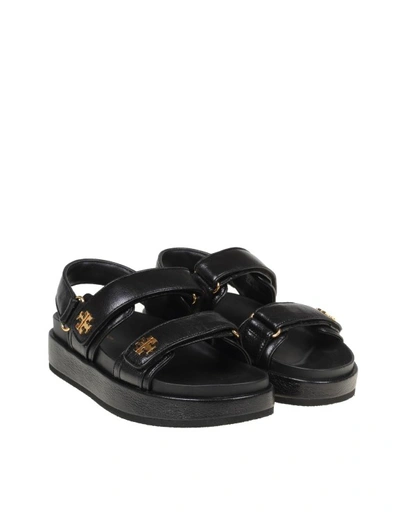 Shop Tory Burch Kira Sandal In Black Leather