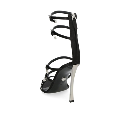 Versace Pin-points Sandals In Black